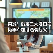 突发！俄第二大港口乌斯季卢加港遇袭起火，局势再添变数（国际海运新闻资讯）（图3）