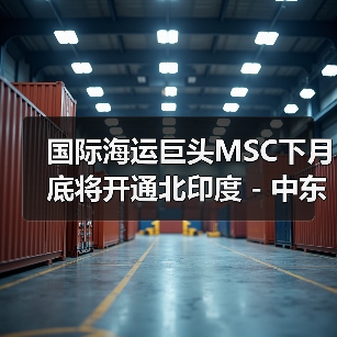 国际海运巨头MSC下月底将开通北印度 - 中东航线(国际海运新闻资讯)(图2) 国际海运巨头MSC下月底将开通北印度 - 中东航线(国际海运新闻资讯)(图2)
