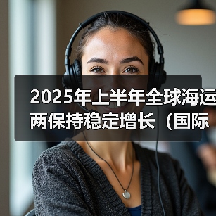 2025年上半年全球海运两保持稳定增长(国际海运新闻资讯)(图3) 2025年上半年全球海运两保持稳定增长(国际海运新闻资讯)(图3)