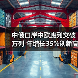 中俄口岸中欧班列突破万列 年增长35%创新高（图4）