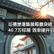 哥德堡港集装箱量突破46.7万标箱 效率提升引行业关注