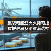 集装箱船起火火势可控 救援进展及避难港选择引热议(图3) 集装箱船起火火势可控 救援进展及避难港选择引热议(图3)