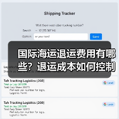 国际海运退运费用有哪些?退运成本如何控制?(图2) 国际海运退运费用有哪些?退运成本如何控制?(图2)