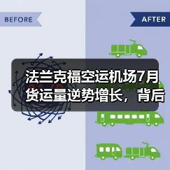 法兰克福空运机场7月货运量逆势增长,背后原因何在? 法兰克福空运机场7月货运量逆势增长,背后原因何在?