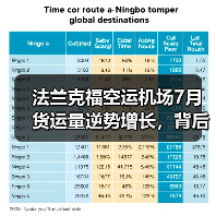 法兰克福空运机场7月货运量逆势增长,背后原因何在?(图4) 法兰克福空运机场7月货运量逆势增长,背后原因何在?(图4)