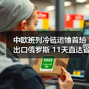 中欧班列冷链运输首趟出口俄罗斯 11天直达省30%成本(图4) 中欧班列冷链运输首趟出口俄罗斯 11天直达省30%成本(图4)