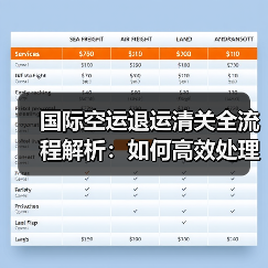 国际空运退运清关全流程解析:如何高效处理退运货物(图3) 国际空运退运清关全流程解析:如何高效处理退运货物(图3)