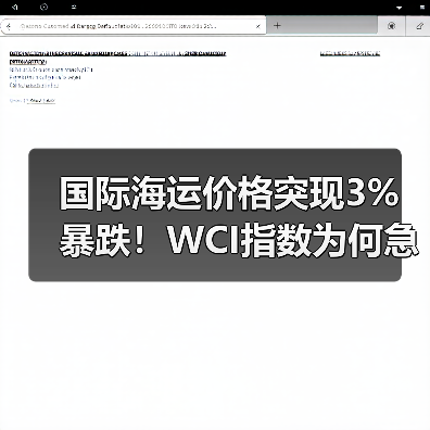 国际海运价格突现3%暴跌！WCI指数为何急转直下？（图3）