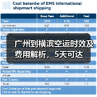 广州到横滨空运时效及费用解析，5天可达（图3）