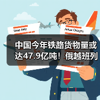 中国今年铁路货物量或达47.9亿吨！俄越班列将开通，确认途经我国
