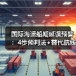国际海运船期延误预警:4步预判法+替代航线预案(图3) 国际海运船期延误预警:4步预判法+替代航线预案(图3)