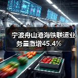 宁波舟山港海铁联运业务量激增45.4% 宁波舟山港海铁联运业务量激增45.4%