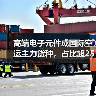 高端电子元件成国际空运主力货种，占比超25%（图3）