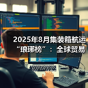 2025年8月集装箱航运“琅琊榜”：全球贸易的领航者矩阵（国际海运新闻资讯）（图1）