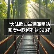 *大陆路口岸满洲里站一季度中欧班列达520列，创历史新高（图1）