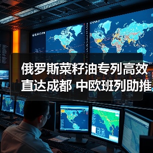 俄罗斯菜籽油专列高效直达成都 中欧班列助推粮油运输常态化