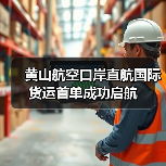 黄山航空口岸直航国际货运首单成功启航（图3）