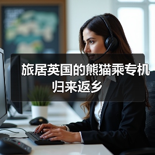 旅居英国的熊猫乘专机归来返乡（图3）