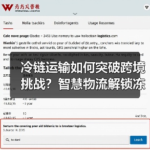 冷链运输如何突破跨境挑战？智慧物流解锁冻品新路径