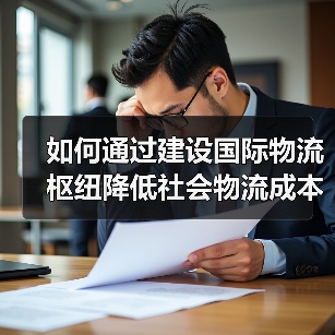 如何通过建设国际物流枢纽降低社会物流成本？（图1）