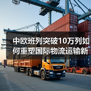 中欧班列突破10万列如何重塑国际物流运输新格局