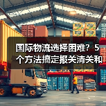 国际物流选择困难？5个方法搞定报关清关和运费（图4）