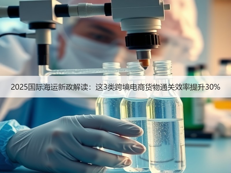 2025国际海运新政解读：这3类跨境电商货物通关效率提升30%
