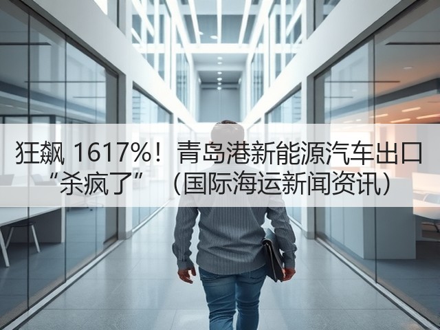 狂飙 1617%！青岛港新能源汽车出口 “杀疯了”（国际海运新闻资讯）(图2)