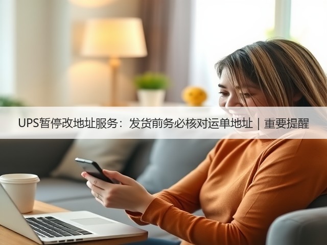 UPS暂停改地址服务:发货前务必核对运单地址|重要提醒(图3) UPS暂停改地址服务:发货前务必核对运单地址|重要提醒(图3)