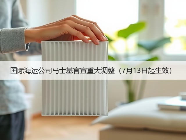 国际海运公司马士基官宣重大调整(7月13日起生效)(图3) 国际海运公司马士基官宣重大调整(7月13日起生效)(图3)