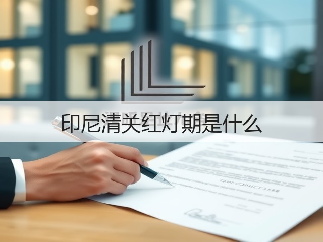 印尼清关红灯期是什么(图2) 印尼清关红灯期是什么(图2)