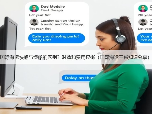 国际海运快船与慢船的区别？时效和费用权衡（国际海运干货知识分享）(图1)