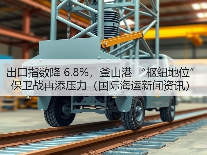 出口指数降 6.8%,釜山港 “枢纽地位” 保卫战再添压力(国际海运新闻资讯) 出口指数降 6.8%,釜山港 “枢纽地位” 保卫战再添压力(国际海运新闻资讯)