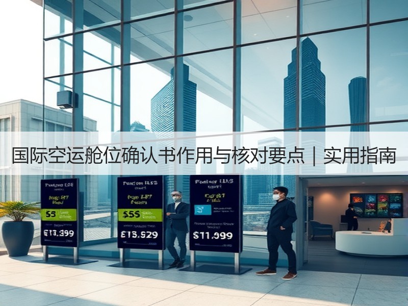 国际空运舱位确认书作用与核对要点｜实用指南