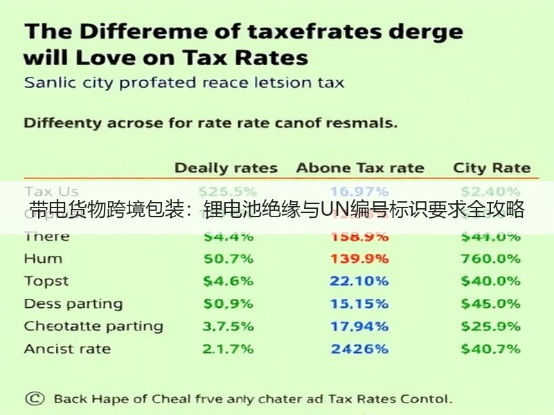 带电货物跨境包装：锂电池绝缘与UN编号标识要求全攻略