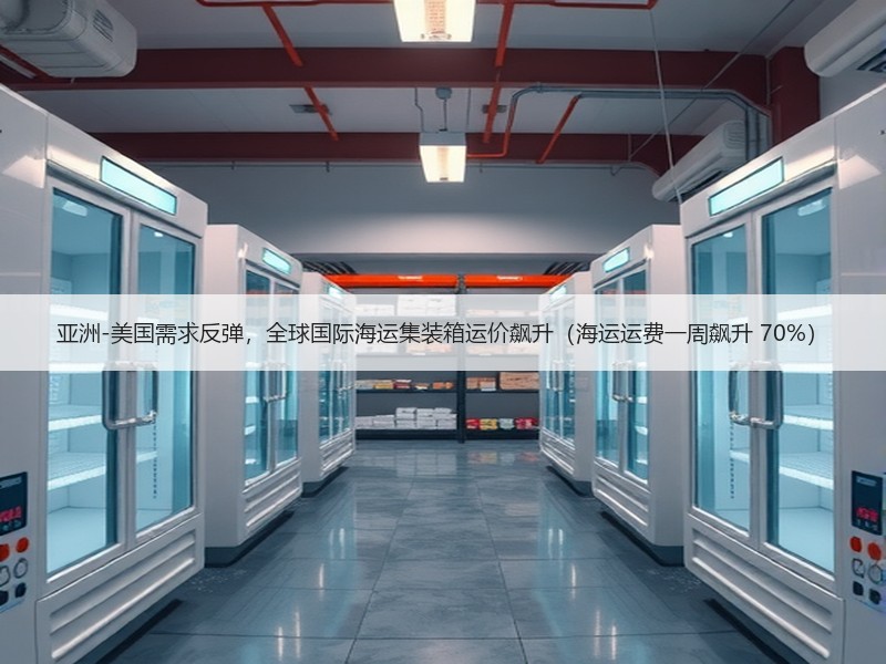 亚洲-美国需求反弹，全球国际海运集装箱运价飙升（海运运费一周飙升 70%）