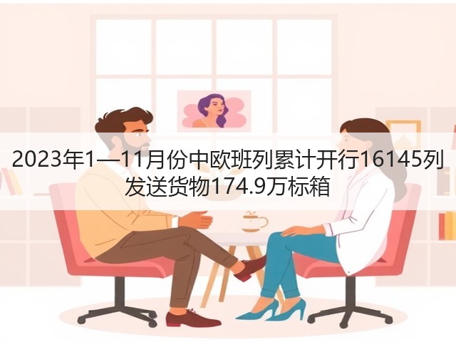 2023年1—11月份中欧班列累计开行16145列 发送货物174.9万标箱(图1) 2023年1—11月份中欧班列累计开行16145列 发送货物174.9万标箱(图1)