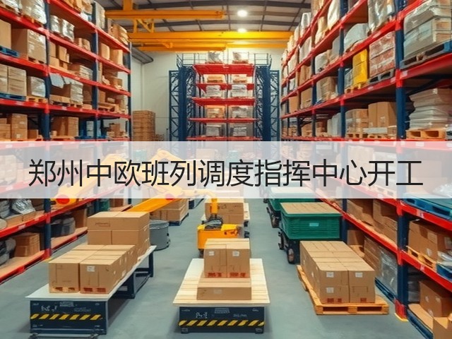 郑州中欧班列调度指挥中心开工(图1) 郑州中欧班列调度指挥中心开工(图1)