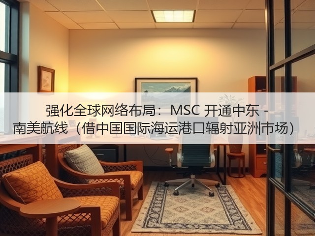 强化全球网络布局:MSC 开通中东 - 南美航线(借中国国际海运港口辐射亚洲市场)(图2) 强化全球网络布局:MSC 开通中东 - 南美航线(借中国国际海运港口辐射亚洲市场)(图2)