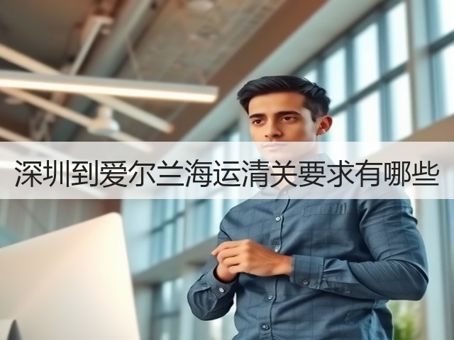 深圳到爱尔兰海运清关要求有哪些(图2)