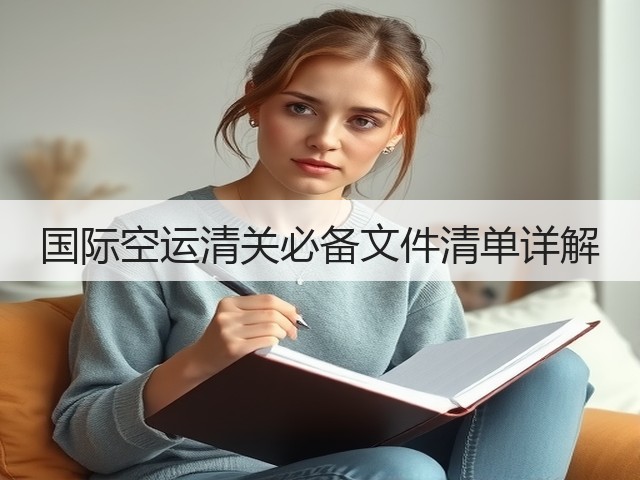 国际空运清关必备文件清单详解(图1) 国际空运清关必备文件清单详解(图1)