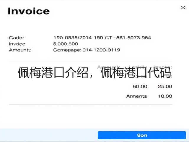 佩梅港口介绍,佩梅港口代码(图2) 佩梅港口介绍,佩梅港口代码(图2)
