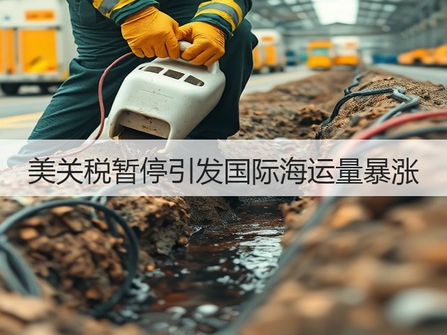 美关税暂停引发国际海运量暴涨(图3) 美关税暂停引发国际海运量暴涨(图3)