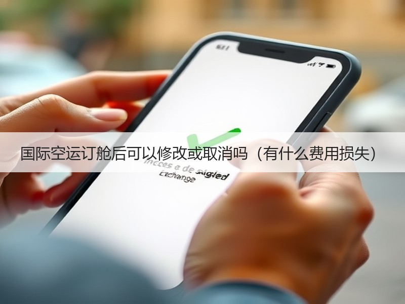 国际空运订舱后可以修改或取消吗（有什么费用损失）