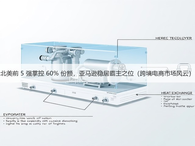 北美前 5 强掌控 60% 份额,亚马逊稳居霸主之位(跨境电商市场风云)(图3) 北美前 5 强掌控 60% 份额,亚马逊稳居霸主之位(跨境电商市场风云)(图3)
