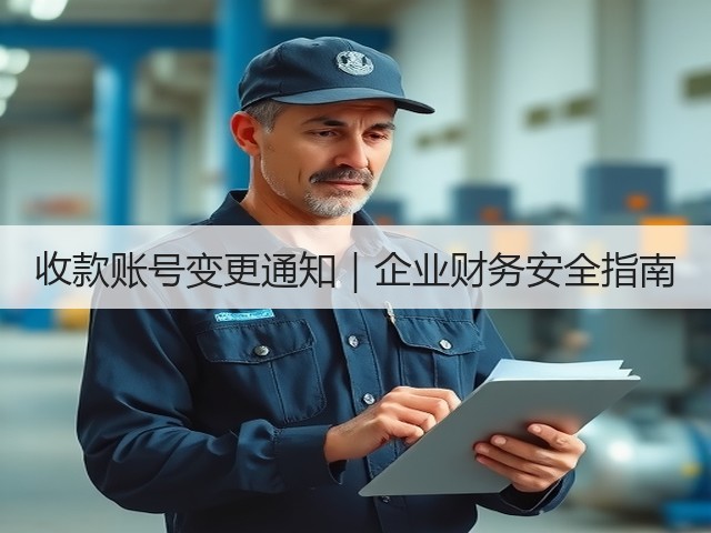 收款账号变更通知|企业财务安全指南(图1) 收款账号变更通知|企业财务安全指南(图1)