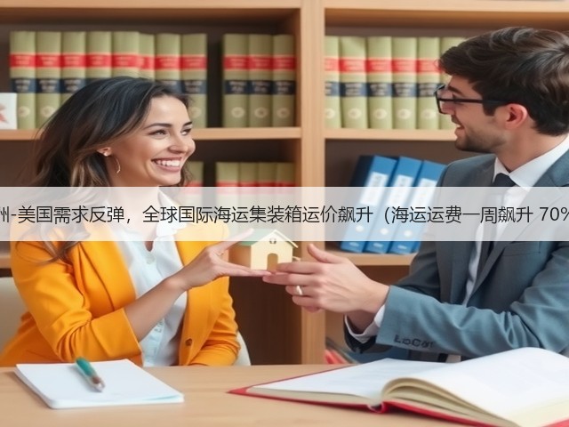 亚洲-美国需求反弹，全球国际海运集装箱运价飙升（海运运费一周飙升 70%）(图3)