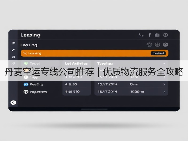 丹麦空运专线公司推荐|优质物流服务全攻略 丹麦空运专线公司推荐|优质物流服务全攻略