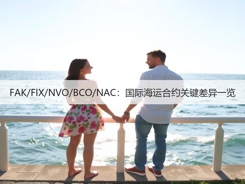 FAK/FIX/NVO/BCO/NAC：国际海运合约关键差异一览