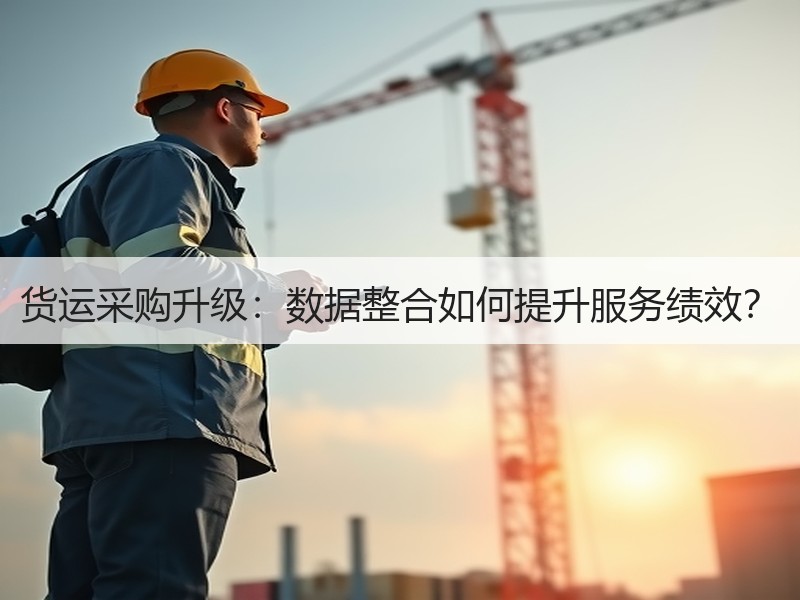 货运采购升级：数据整合如何提升服务绩效？